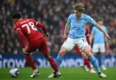 Kevin De Bruyne in action for Manchester City. 