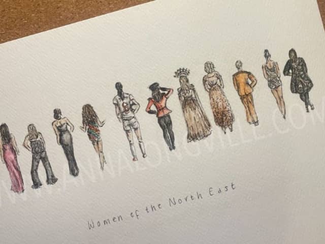 Anna Longville created the piece in celebration of International Women’s Day.
