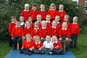 Reception classes at Harton Infants School. These pupils, who were in the classes of Mrs Rutherford, Mrs Hall and Mrs Britton, were all smiles 19 years ago. 