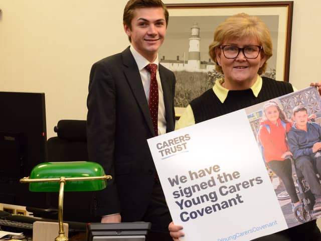 Leader of the Council, Councillor Tracey Dixon and Cllr Adam Ellison, Lead Member for Children and Families’ Social Care