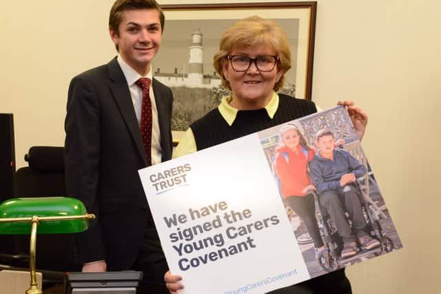 Leader of the Council, Councillor Tracey Dixon and Cllr Adam Ellison, Lead Member for Children and Families’ Social Care