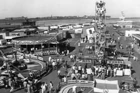 Easter Sunday at the South Shields Fairground in April 1984.