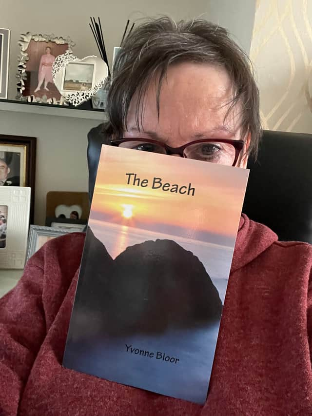 Yvonne Bloor with the book