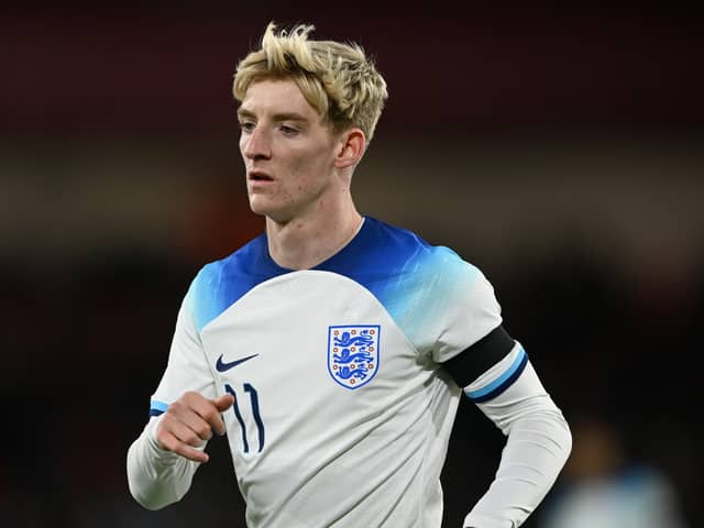 Anthony Gordon has received his first senior England call-up.