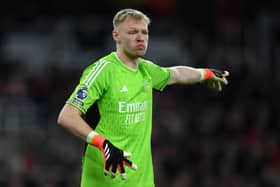 Arsenal goalkeeper Aaron Ramsdale. 