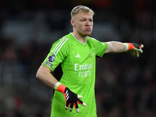 Arsenal goalkeeper Aaron Ramsdale. 