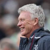 West Ham manager David Moyes. Moyes takes his side to St James' Park to face Newcastle United on Saturday.