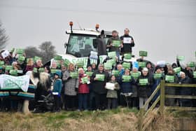 Residents From The “Saving The Fellgate Green Belt” Campaign At The Event In March On Farmland Impacted By The Plans.
