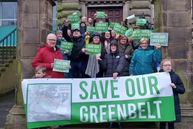 Residents from the “Saving the Fellgate Green Belt” campaign at the latest meeting of South Tyneside Council.