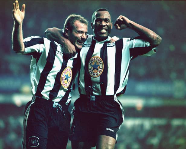 Alan Shearer and Les Ferdinand played just one season together at Newcastle United.