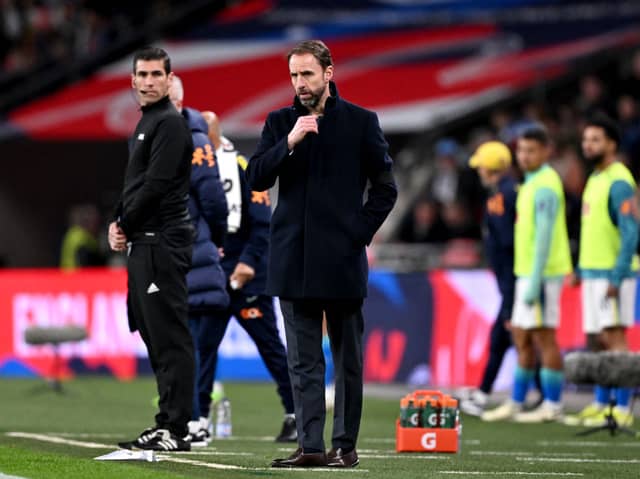 England manager Gareth Southgate. England face Belgium at Wembley tonight.