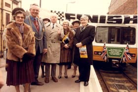 The Tyne and Wear Metro line in South Tyneside has carried 200 million customers since it opened in March 1984. This photo marks the opening day of the line to South Shields. 