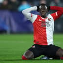 Newcastle United winger Yankuba Minteh at Feyenoord. 