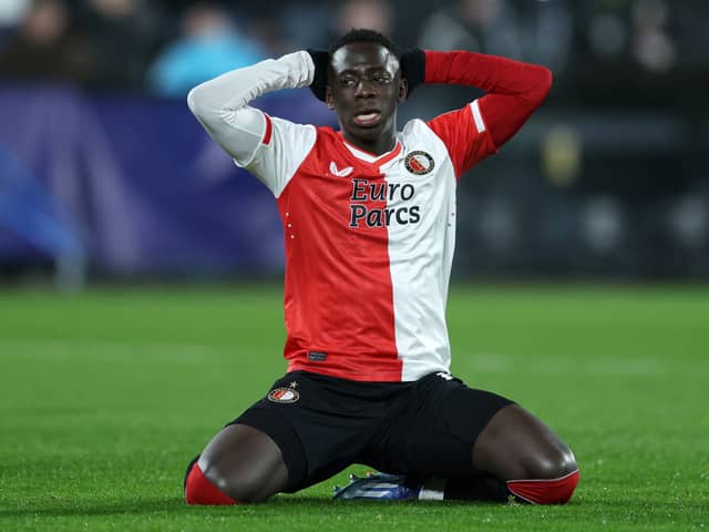 Yankuba Minteh has been in fine form for Feyenoord this season. 