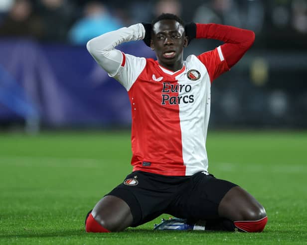 Yankuba Minteh has been in fine form for Feyenoord this season. 