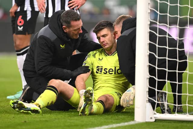 Nick Pope is out injured for Newcastle United. 