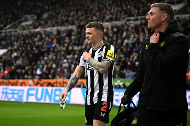 Newcastle United right-back Kieran Trippier. (Photo by OLI SCARFF/AFP via Getty Images)