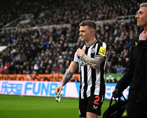 Newcastle United right-back Kieran Trippier. (Photo by OLI SCARFF/AFP via Getty Images)