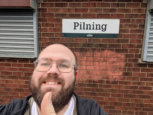 David Jones, 34, at Pilning station.