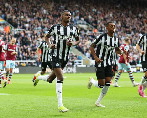 Newcastle United striker Alexander Isak. Isak has been nominated for March's Premier League Player of the Month.