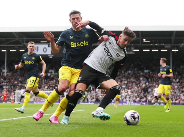 Fulham midfielder Tom Cairney. Cairney believes Newcastle United employed 'clever' tactics to slow the game down and in their favour on Saturday.