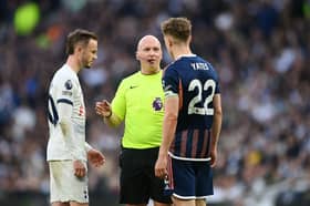 Tottenham Hotspur midfielder James Maddison. The former Leicester City man was involved in an off-the-ball incident with Ryan Yates but avoided punishment from VAR.