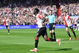 Feyenoord winger Yankuba Minteh. Minteh has starred whilst on-loan in the Netherlands and is set to join Newcastle United in the summer.