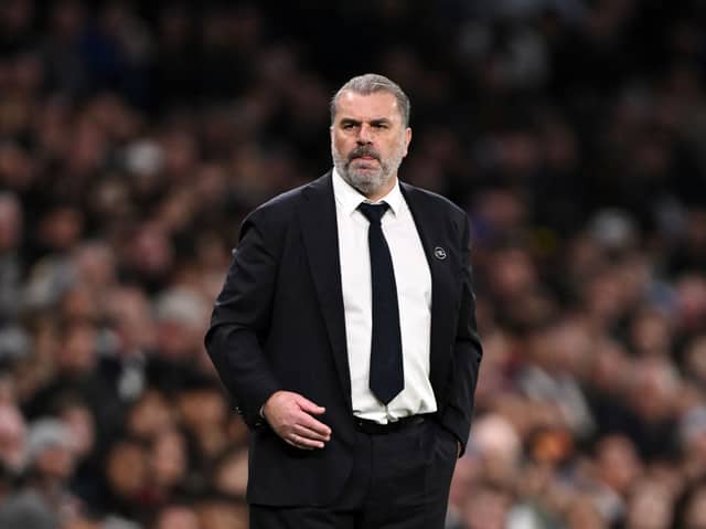 Tottenham Hotspur manager Ange Postecoglou. Spurs face Newcastle United in the Premier League at St James' Park on Saturday.