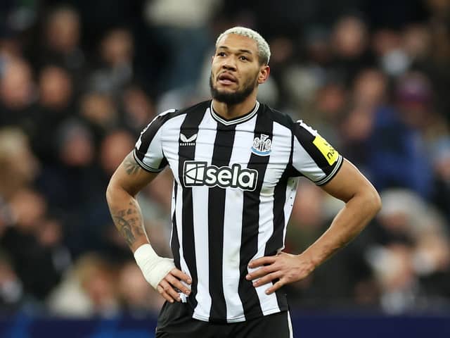 Joelinton has been out of action for Newcastle since January. 