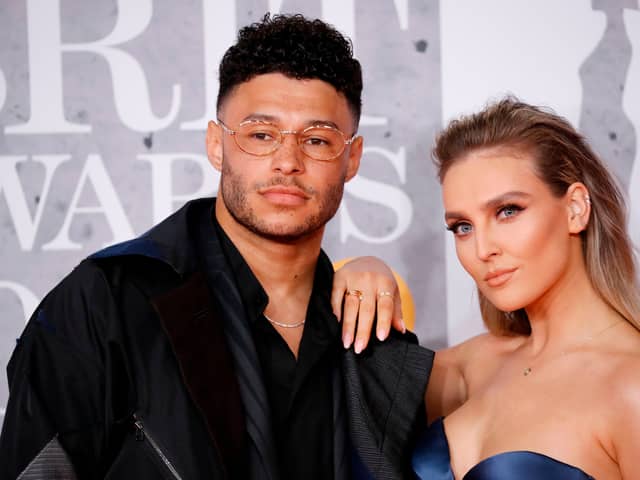 Former Liverpool midfielder Alex Oxlade-Chamberlain and his partner Perrie Edwards.