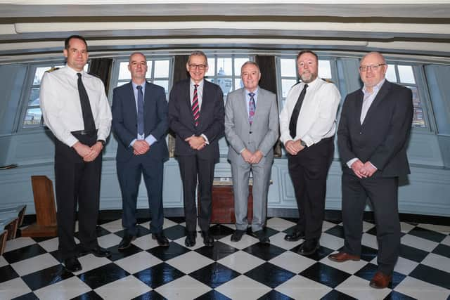 The signing of the £250m contract took place in the Great Cabin of the HMS Victory. Photo: Royal Navy.