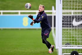 Arsenal goalkeeper Aaron Ramsdale. Newcastle United have been linked with a move for Ramsdale this summer.