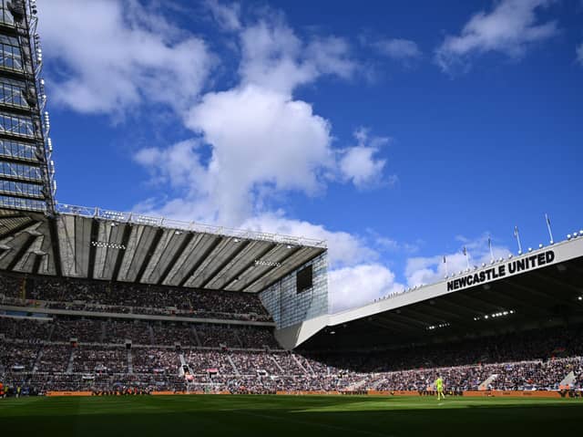 St James’ Park, home of Newcastle United.