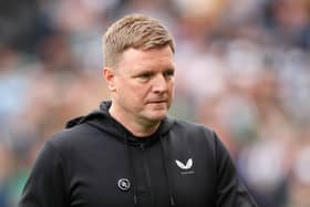 Eddie Howe during Newcastle United’s match against Spurs.