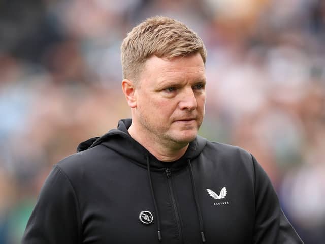 Eddie Howe during Newcastle United’s match against Spurs.