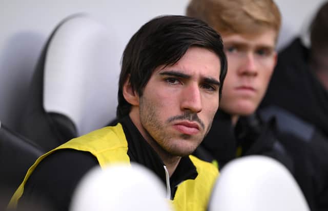 Newcastle United midfielder Sandro Tonali.