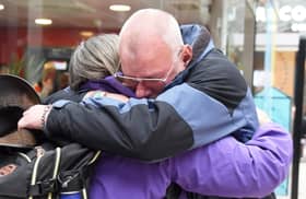 Siblings Tony Beckett and Mary Dunstan reunite after 45 years apart.