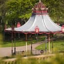 Marine Park's iconic bandstand.