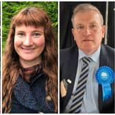 South Tyneside Council Local Election Candidates 2024 for the Cleadon and East Boldon ward, from left to right: Kevin Brydon, Rhiannon Curtis and Ian Forster.