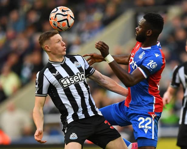 Elliot Anderson in action for Newcastle United against Crystal Palace back in October.
