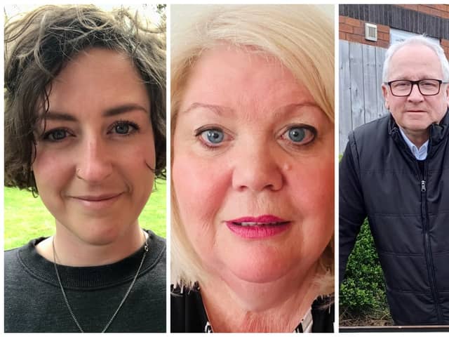 South Tyneside Council Local Election Candidates 2024 for the Fellgate and Hedworth ward, from left: Nicola Cook, Audrey Fay-Huntley and Tony Roberts.