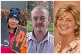 South Tyneside Council Local Election Candidates 2024 for the Hebburn North ward, from left: Annette Chapman, Brian Goodman and Liz McHugh.