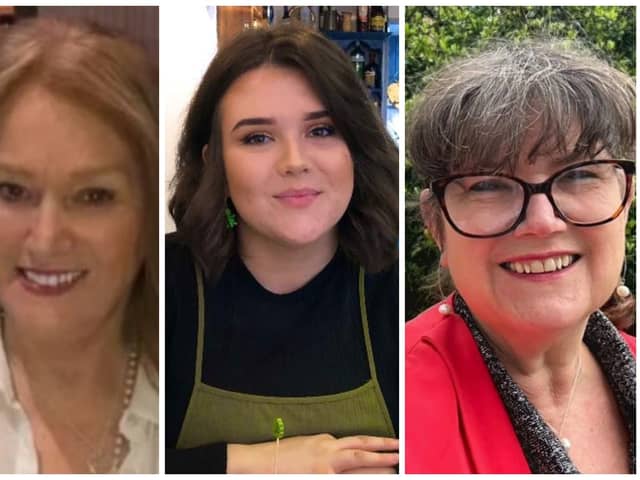 South Tyneside Council Local Election Candidates 2024 for the Westoe ward, from left: Sandra Duncan, Georgina Holt, Kate Owens-Palmer.