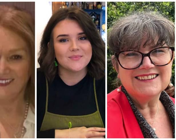 South Tyneside Council Local Election Candidates 2024 for the Westoe ward, from left: Sandra Duncan, Georgina Holt, Kate Owens-Palmer.