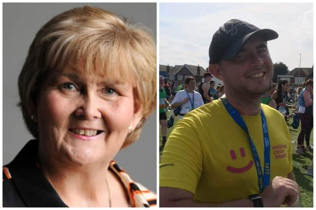 South Tyneside Council Local Election Candidates 2024 for the Whitburn and Marsden ward, from left: Tracey Dixon and Edward Littley.