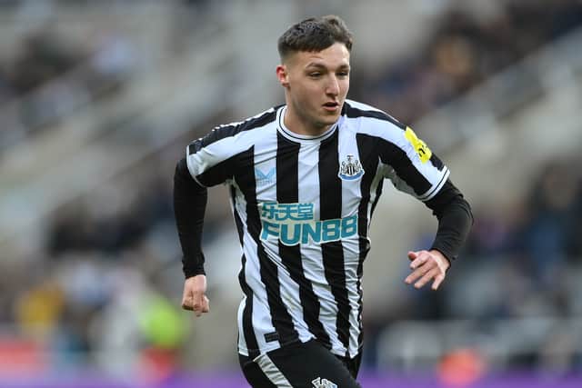 Dylan Stephenson while at Newcastle United. 