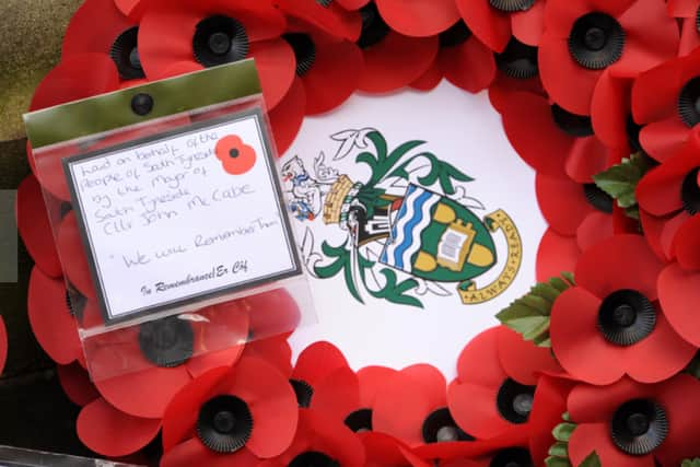 ANZAC Day service in South Shields