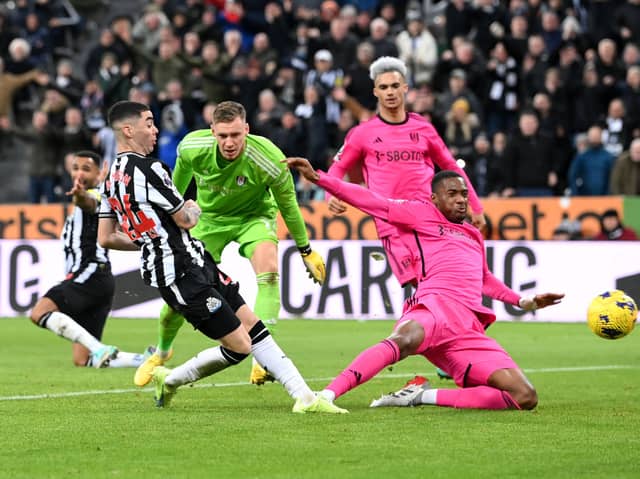 Fulham defender Tosin Adarabioyo in action against Newcastle United. The Magpies are reportedly interested in signing him on a free transfer this summer.