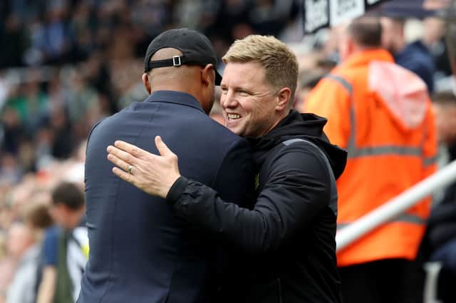 Eddie Howe and Vincent Kompany. Both managers have a few injury issues to contend with ahead of Burnley's clash with Newcastle United on Saturday.