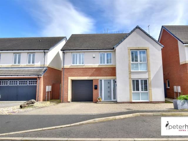 This impressive four bedroom home, at The Leas, in Whitburn is on the property market for £499,950. Photo: Peter Heron (via Rightmove).